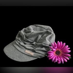 GRAY NEWSBOY CAP HAT